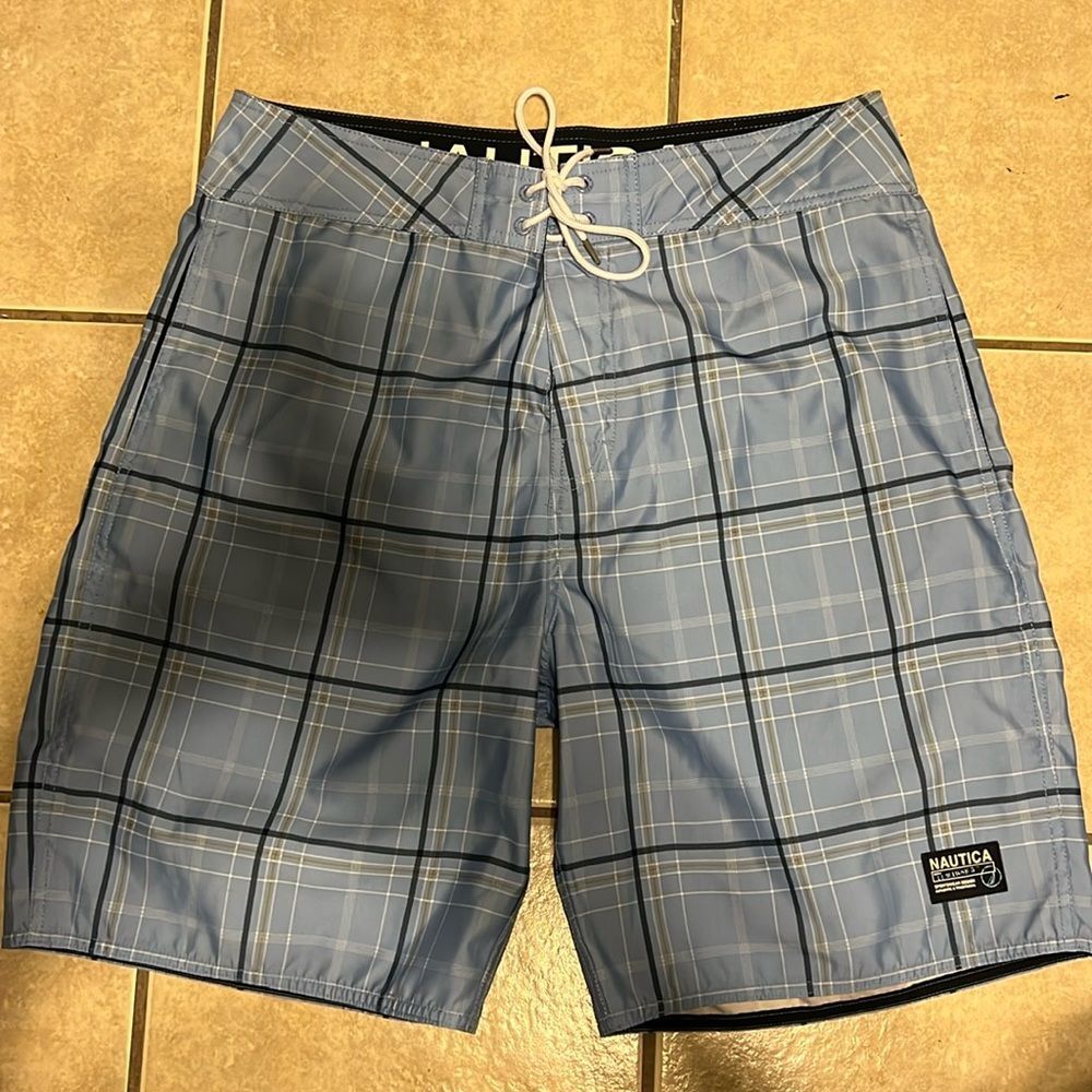 Nautical sportswear swim trunks Size 34 Color light blue